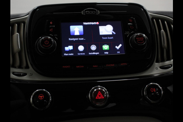 Fiat 500 1.2 Lounge Navigatie Leder Interieur Climate Control Panoramadak Parkeer sensoren