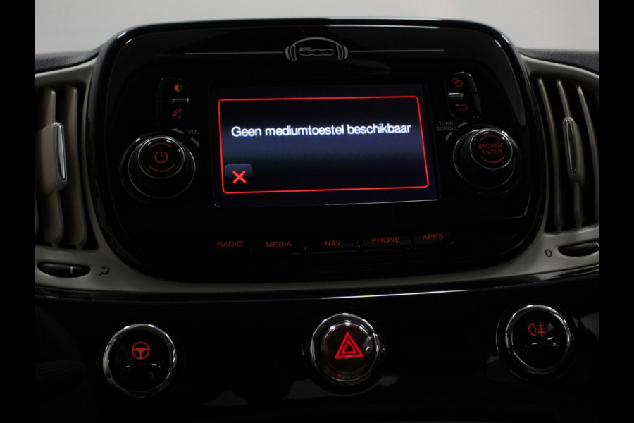 Fiat 500 1.2 Lounge Navigatie Leder Interieur Climate Control Panoramadak Parkeer sensoren