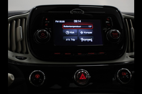 Fiat 500 1.2 Lounge Navigatie Leder Interieur Climate Control Panoramadak Parkeer sensoren
