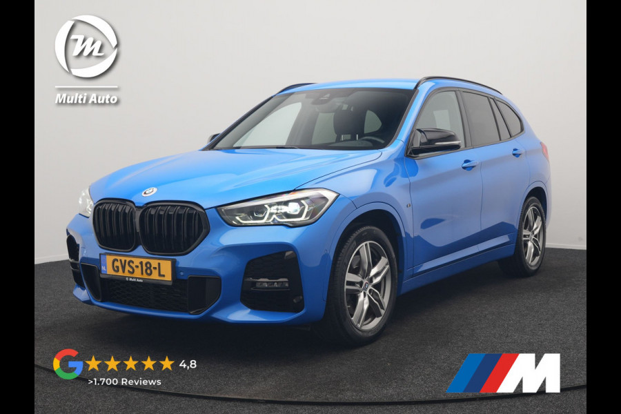 BMW X1 sDrive20i M Sport 192pk Misano Blauw Metallic | Trekhaak Afn. | Sportstoelen Verwarmd | Navi Pro | Sfeerverlichting | Apple Carplay | Camera | LED Koplampen | 18"L.M | M Sportstuur | Cruise Control |