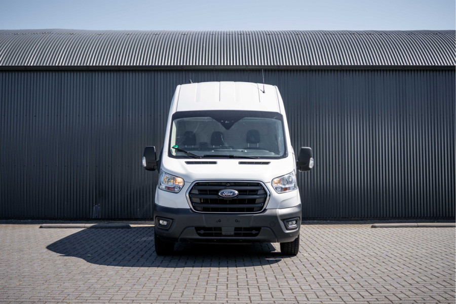 Ford Transit | L3H3 | 130Pk | Inrichting | 3-Zits | Camera | Cruise | PDC | Airco