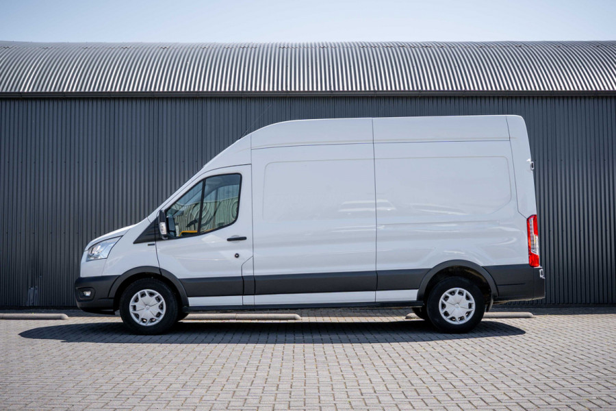 Ford Transit | L3H3 | 130Pk | Inrichting | 3-Zits | Camera | Cruise | PDC | Airco
