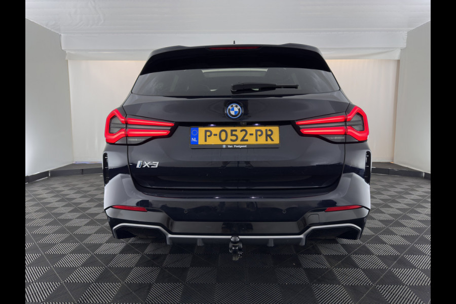 BMW iX3 High Executive 80 kWh [3-Fase-11kW] {Soh-100%} (INCL-BTW) Aut. *PANO | LEATHER | ADAPTIVE-CRUISE | FULL-LED | HARMAN/KARDON | BLIND-SPOT | DIGI-COCKPIT | HEATED-COMFORTSEATS | CAMERA | DAB+ | NAVI-FULLMAP | TOWABAR | 20''ALU*