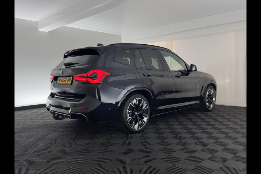 BMW iX3 High Executive 80 kWh [3-Fase-11kW] {Soh-100%} (INCL-BTW) Aut. *PANO | LEATHER | ADAPTIVE-CRUISE | FULL-LED | HARMAN/KARDON | BLIND-SPOT | DIGI-COCKPIT | HEATED-COMFORTSEATS | CAMERA | DAB+ | NAVI-FULLMAP | TOWABAR | 20''ALU*