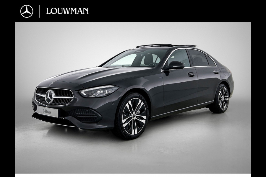 Mercedes-Benz C-Klasse 300 e Business Solution Luxury | Winterpakket | Parkeerpakket | Trekhaak | Panoramaschuifdak | Warmtewerend, donkergetint glas | GUARD 360° Plus |
