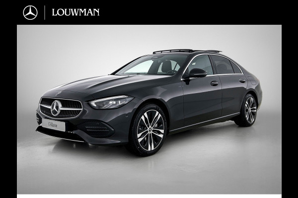 Mercedes-Benz C-Klasse 300 e Business Solution Luxury | Winterpakket | Parkeerpakket | Trekhaak | Panoramaschuifdak | Warmtewerend, donkergetint glas | GUARD 360° Plus |