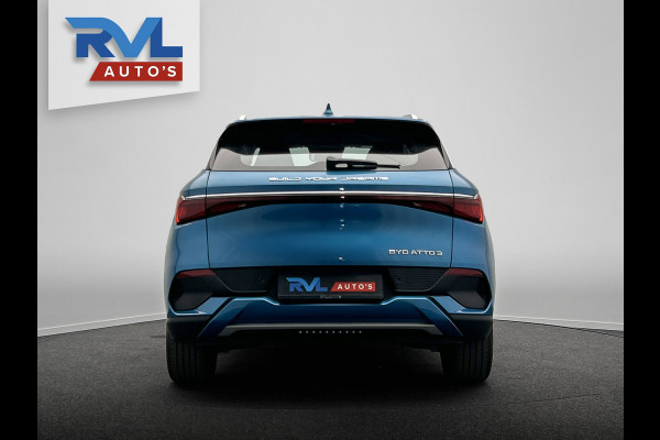 BYD ATTO 3 Design 60 kWh |*55 STUKS* | 204 PK | Pano/dak | Adapt/Cruise/Control | Leder/Beige/Blauw | 360/Camera, Navigatie, BTW!!