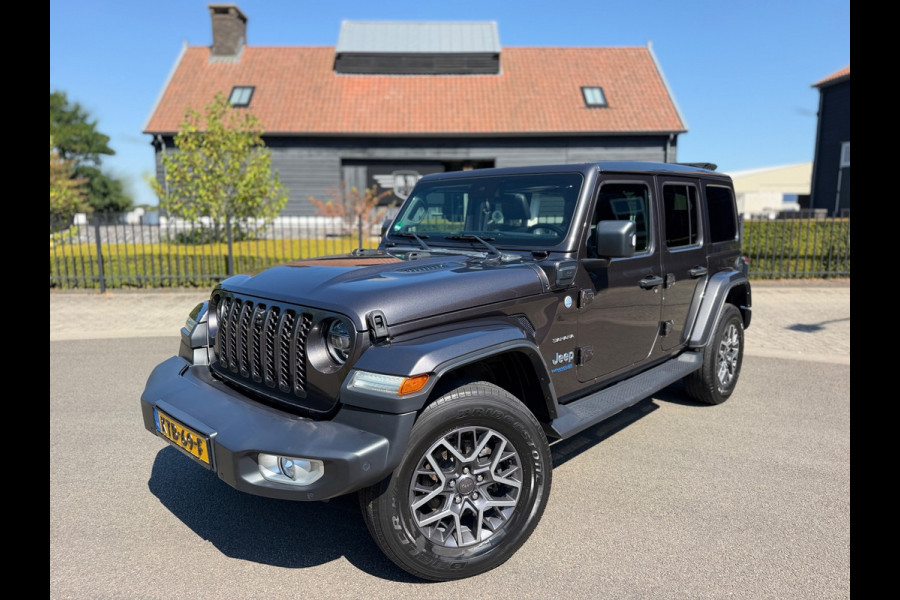 Jeep Wrangler UNLIMITED Jeep Wrangler 380 Unlimited/Sahara 2.0 PHEV Softtop AWD 4x4 Leer Navi Led-Xenon