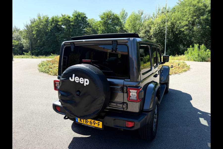 Jeep Wrangler UNLIMITED Jeep Wrangler 380 Unlimited/Sahara 2.0 PHEV Softtop AWD 4x4 Leer Navi Led-Xenon