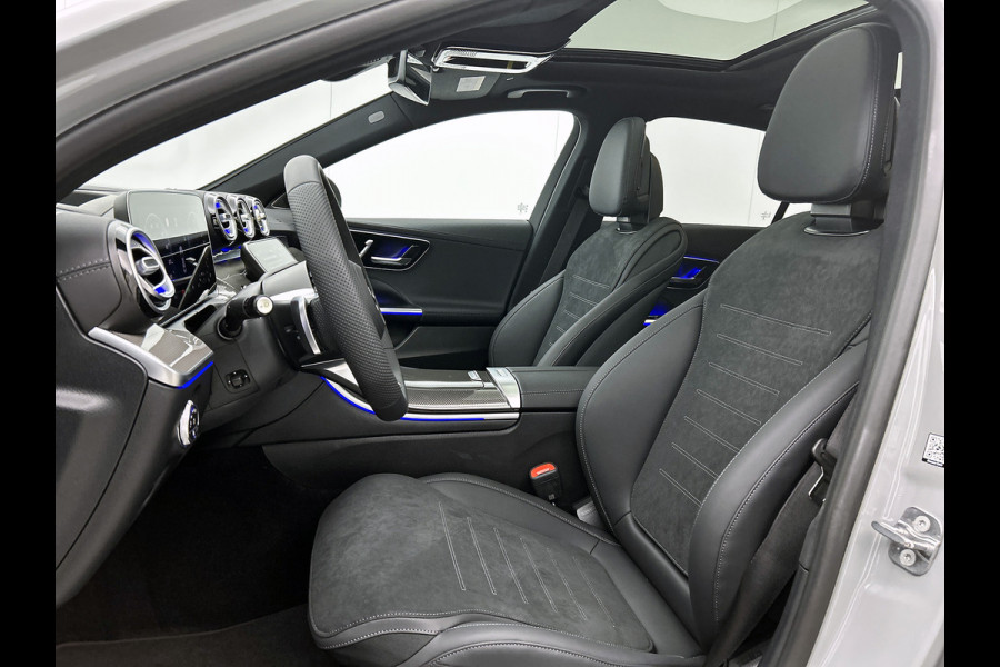 Mercedes-Benz C-Klasse 300 e 140 Years Edition | Premium Plus pakket | Nightpakket | Trekhaak | Middenconsole metaalstructuur | GUARD 360° Plus | Panoramaschuifdak | 360° camera | Burmester® 3D surround sound system | 19" multispaaks lichtmetalen AMG-velgen |