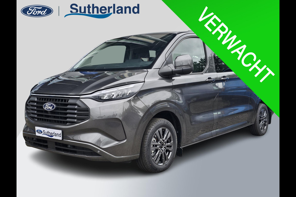 Ford Transit Custom 340 2.5 PHEV L2H1 Limited 233pk | Kombi | Incl. BTW/BPM | Dubbele zijschuifdeur | Privacy Glass | Inklapbare trekhaak | Verwarmbare bijrijdersbank | 17 inch lichtmetalen velgen | Driver Assistance Pack Premium | Verwarmbaar stuurwiel