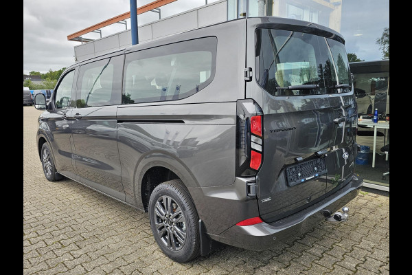 Ford Transit Custom 340 2.5 PHEV L2H1 Limited 233pk | Kombi | Incl. BTW/BPM | Dubbele zijschuifdeur | Privacy Glass | Inklapbare trekhaak | Verwarmbare bijrijdersbank | 17 inch lichtmetalen velgen | Driver Assistance Pack Premium | Verwarmbaar stuurwiel