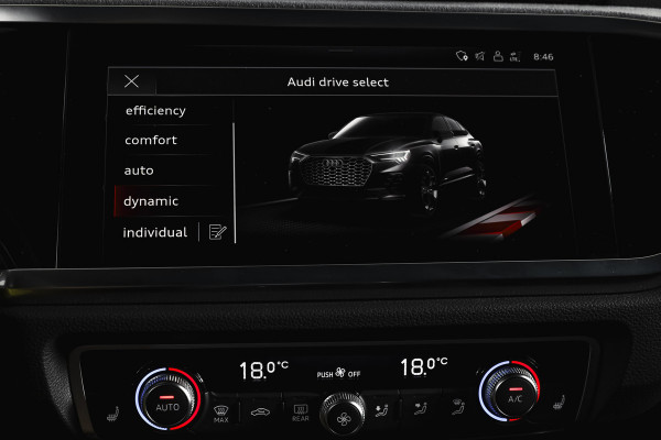 Audi Q3 Sportback 35 TFSI 150 PK S Edition 3xS-Line | S/K-Panodak | Dig. Cockpit | Adapt. Cruise | Stoelverw. | PDC | App. Connect | ECC | LM 20" |