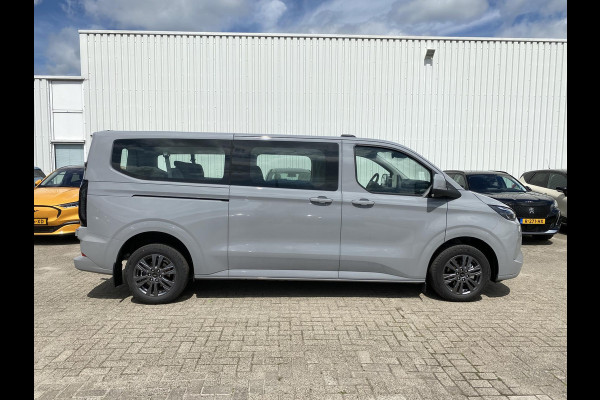 Ford Transit Custom 340 2.5 PHEV L2H1 Limited 233pk | Kombi | Incl. BTW/BPM | Dubbele zijschuifdeur | Privacy Glass | Inklapbare trekhaak | Verwarmbare bijrijdersbank | 17 inch lichtmetalen velgen | Driver Assistance Pack Premium | Verwarmbaar stuurwiel