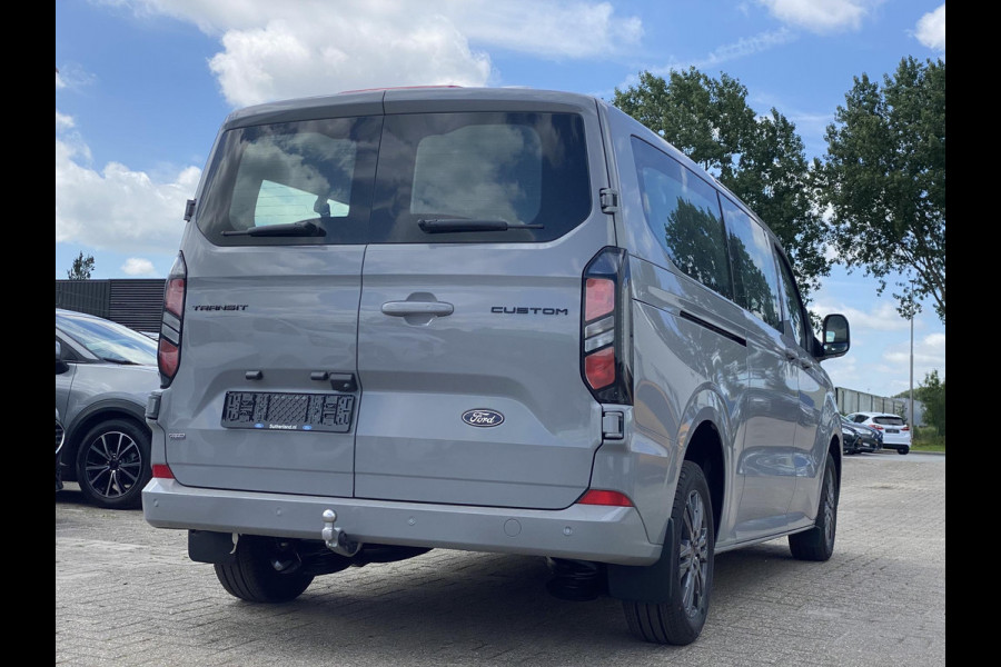 Ford Transit Custom 340 2.5 PHEV L2H1 Limited 233pk | Kombi | Incl. BTW/BPM | Dubbele zijschuifdeur | Privacy Glass | Inklapbare trekhaak | Verwarmbare bijrijdersbank | 17 inch lichtmetalen velgen | Driver Assistance Pack Premium | Verwarmbaar stuurwiel