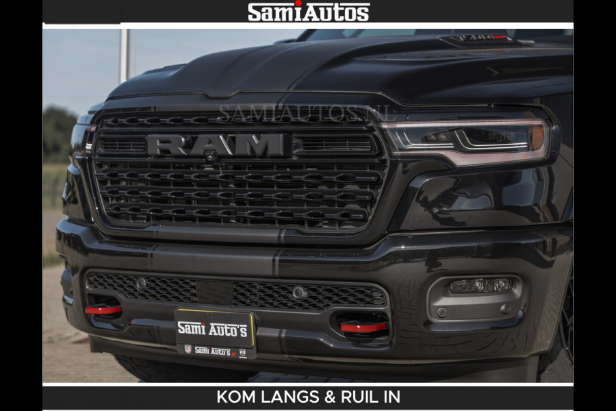 Dodge Ram De Meest Luxe en Volle Pick-Up in zijn Klasse | Limited H.O 540HP 706Nm | Massage + Full Option | Comfortabele Dubbele Cabine met Royale 5 Zitplaatsen | BPM vrij | Nu Leverbaar uit Voorraad | Voorraad Nr 2304 - 8540 | De specialist in Amerikaanse pick‑ups in Nederland en Europa.