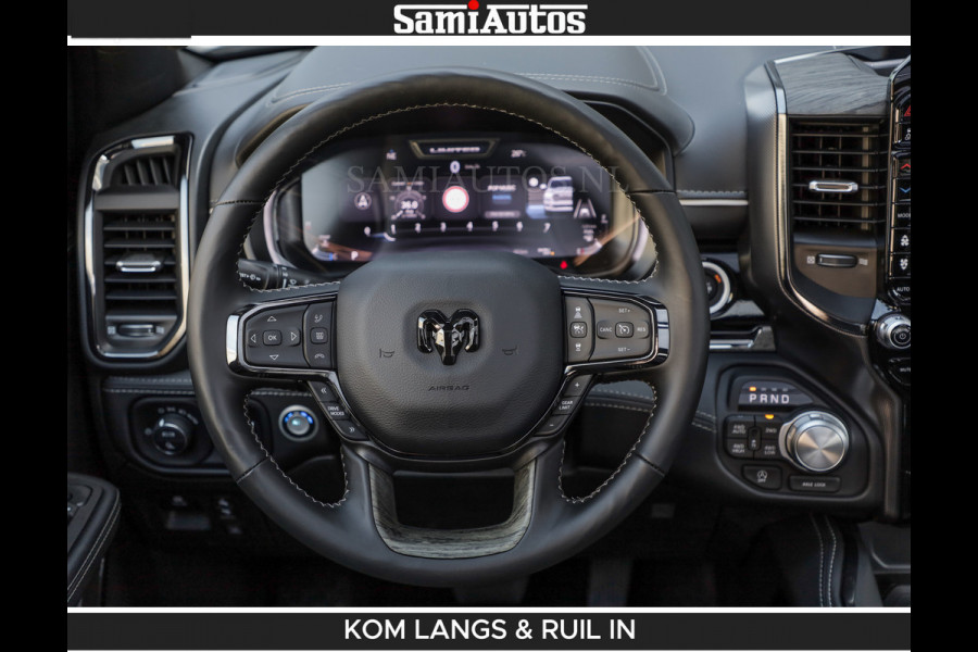 Dodge Ram De Meest Luxe en Volle Pick-Up in zijn Klasse | Limited H.O 540HP 706Nm | Massage + Full Option | Comfortabele Dubbele Cabine met Royale 5 Zitplaatsen | BPM vrij | Nu Leverbaar uit Voorraad | Voorraad Nr 2304 - 8540 | De specialist in Amerikaanse pick‑ups in Nederland en Europa.