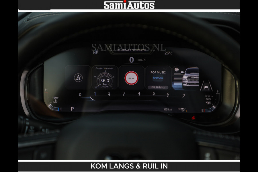 Dodge Ram De Meest Luxe en Volle Pick-Up in zijn Klasse | Limited H.O 540HP 706Nm | Massage + Full Option | Comfortabele Dubbele Cabine met Royale 5 Zitplaatsen | BPM vrij | Nu Leverbaar uit Voorraad | Voorraad Nr 2304 - 8540 | De specialist in Amerikaanse pick‑ups in Nederland en Europa.