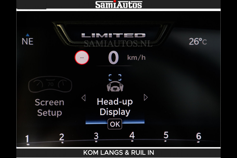 Dodge Ram De Meest Luxe en Volle Pick-Up in zijn Klasse | Limited H.O 540HP 706Nm | Massage + Full Option | Comfortabele Dubbele Cabine met Royale 5 Zitplaatsen | BPM vrij | Nu Leverbaar uit Voorraad | Voorraad Nr 2304 - 8540 | De specialist in Amerikaanse pick‑ups in Nederland en Europa.