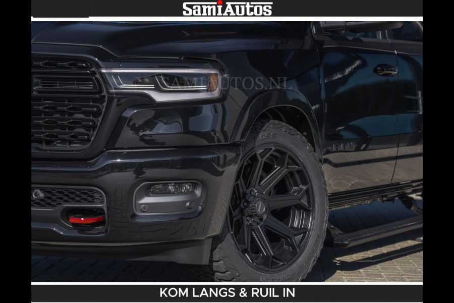 Dodge Ram De Meest Luxe en Volle Pick-Up in zijn Klasse | Limited H.O 540HP 706Nm | Massage + Full Option | Comfortabele Dubbele Cabine met Royale 5 Zitplaatsen | BPM vrij | Nu Leverbaar uit Voorraad | Voorraad Nr 2304 - 8540 | De specialist in Amerikaanse pick‑ups in Nederland en Europa.