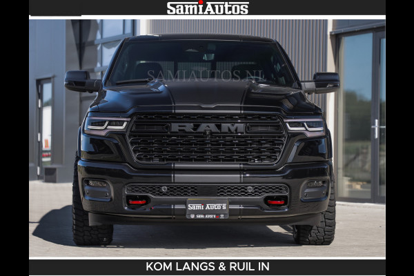Dodge Ram De Meest Luxe en Volle Pick-Up in zijn Klasse | Limited H.O 540HP 706Nm | Massage + Full Option | Comfortabele Dubbele Cabine met Royale 5 Zitplaatsen | BPM vrij | Nu Leverbaar uit Voorraad | Voorraad Nr 2304 - 8540 | De specialist in Amerikaanse pick‑ups in Nederland en Europa.