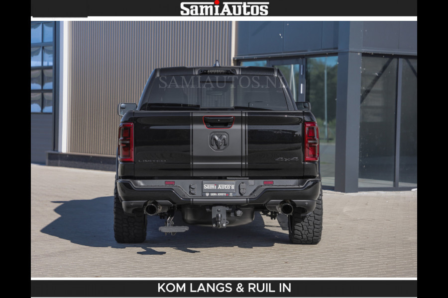 Dodge Ram De Meest Luxe en Volle Pick-Up in zijn Klasse | Limited H.O 540HP 706Nm | Massage + Full Option | Comfortabele Dubbele Cabine met Royale 5 Zitplaatsen | BPM vrij | Nu Leverbaar uit Voorraad | Voorraad Nr 2304 - 8540 | De specialist in Amerikaanse pick‑ups in Nederland en Europa.