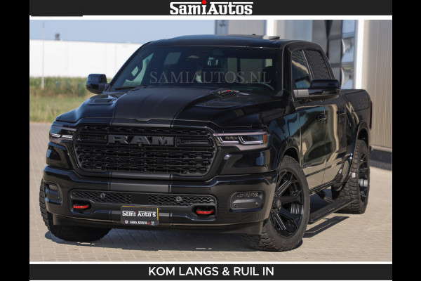 Dodge Ram De Meest Luxe en Volle Pick-Up in zijn Klasse | Limited H.O 540HP 706Nm | Massage + Full Option | Comfortabele Dubbele Cabine met Royale 5 Zitplaatsen | BPM vrij | Nu Leverbaar uit Voorraad | Voorraad Nr 2304 - 8540 | De specialist in Amerikaanse pick‑ups in Nederland en Europa.