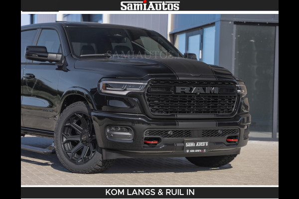 Dodge Ram De Meest Luxe en Volle Pick-Up in zijn Klasse | Limited H.O 540HP 706Nm | Massage + Full Option | Comfortabele Dubbele Cabine met Royale 5 Zitplaatsen | BPM vrij | Nu Leverbaar uit Voorraad | Voorraad Nr 2304 - 8540 | De specialist in Amerikaanse pick‑ups in Nederland en Europa.