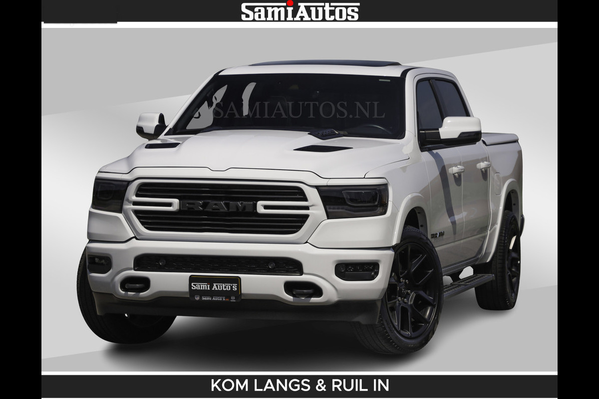 Dodge Ram SPORT V8 5.7 402PK | Krachtige Hemi | Panorama Dak | 12' Scherm Comfortabele Dubbele Cabine met Royale 5 Zitplaatsen | NIEUW EN BPM vrij | Nu Leverbaar uit Voorraad | Nr 2529 - 1277 | De specialist in Amerikaanse pick‑ups in Nederland en Europa.