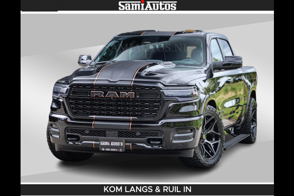 Dodge Ram LIMITED SPORT H.O 540HP 706Nm | Massage + Full Option | De Meest Luxe en Volle Pick-Up in zijn Klasse | Comfortabele Dubbele Cabine met Royale 5 Zitplaatsen | BPM vrij | Nu Leverbaar uit Voorraad | Voorraad Nr 2355 - 5149 | De specialist in Amerikaanse pick‑ups in Nederland en Europa.