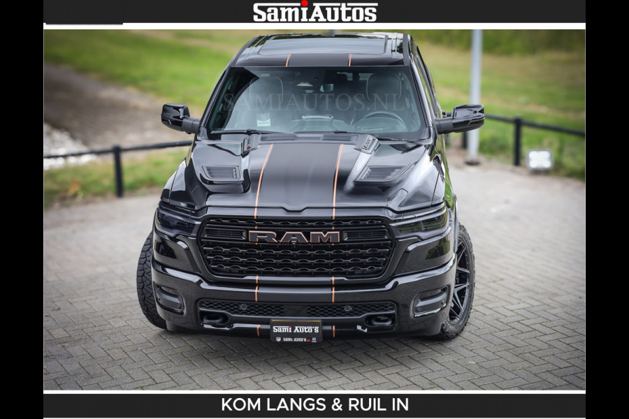 Dodge Ram LIMITED SPORT H.O 540HP 706Nm | Massage + Full Option | De Meest Luxe en Volle Pick-Up in zijn Klasse | Comfortabele Dubbele Cabine met Royale 5 Zitplaatsen | BPM vrij | Nu Leverbaar uit Voorraad | Voorraad Nr 2355 - 5149 | De specialist in Amerikaanse pick‑ups in Nederland en Europa.