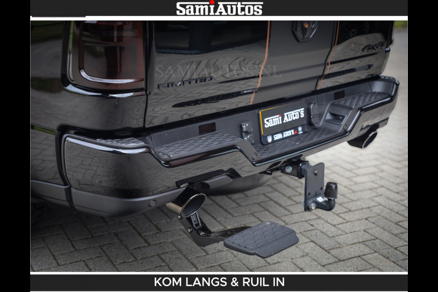 Dodge Ram LIMITED SPORT H.O 540HP 706Nm | Massage + Full Option | De Meest Luxe en Volle Pick-Up in zijn Klasse | Comfortabele Dubbele Cabine met Royale 5 Zitplaatsen | BPM vrij | Nu Leverbaar uit Voorraad | Voorraad Nr 2355 - 5149 | De specialist in Amerikaanse pick‑ups in Nederland en Europa.