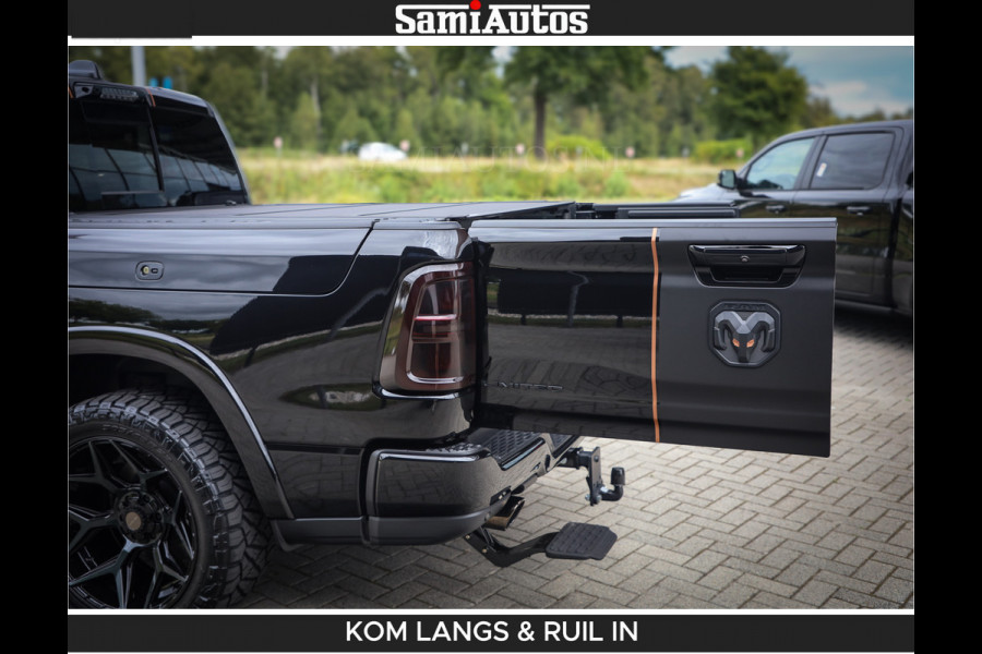 Dodge Ram LIMITED SPORT H.O 540HP 706Nm | Massage + Full Option | De Meest Luxe en Volle Pick-Up in zijn Klasse | Comfortabele Dubbele Cabine met Royale 5 Zitplaatsen | BPM vrij | Nu Leverbaar uit Voorraad | Voorraad Nr 2355 - 5149 | De specialist in Amerikaanse pick‑ups in Nederland en Europa.