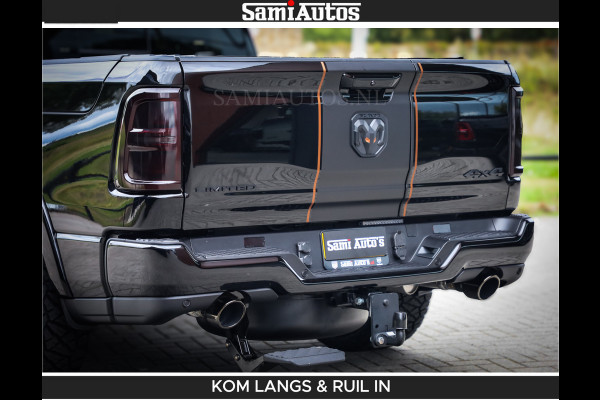 Dodge Ram LIMITED SPORT H.O 540HP 706Nm | Massage + Full Option | De Meest Luxe en Volle Pick-Up in zijn Klasse | Comfortabele Dubbele Cabine met Royale 5 Zitplaatsen | BPM vrij | Nu Leverbaar uit Voorraad | Voorraad Nr 2355 - 5149 | De specialist in Amerikaanse pick‑ups in Nederland en Europa.