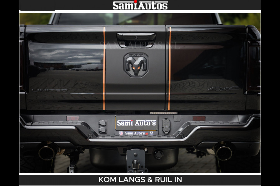 Dodge Ram LIMITED SPORT H.O 540HP 706Nm | Massage + Full Option | De Meest Luxe en Volle Pick-Up in zijn Klasse | Comfortabele Dubbele Cabine met Royale 5 Zitplaatsen | BPM vrij | Nu Leverbaar uit Voorraad | Voorraad Nr 2355 - 5149 | De specialist in Amerikaanse pick‑ups in Nederland en Europa.