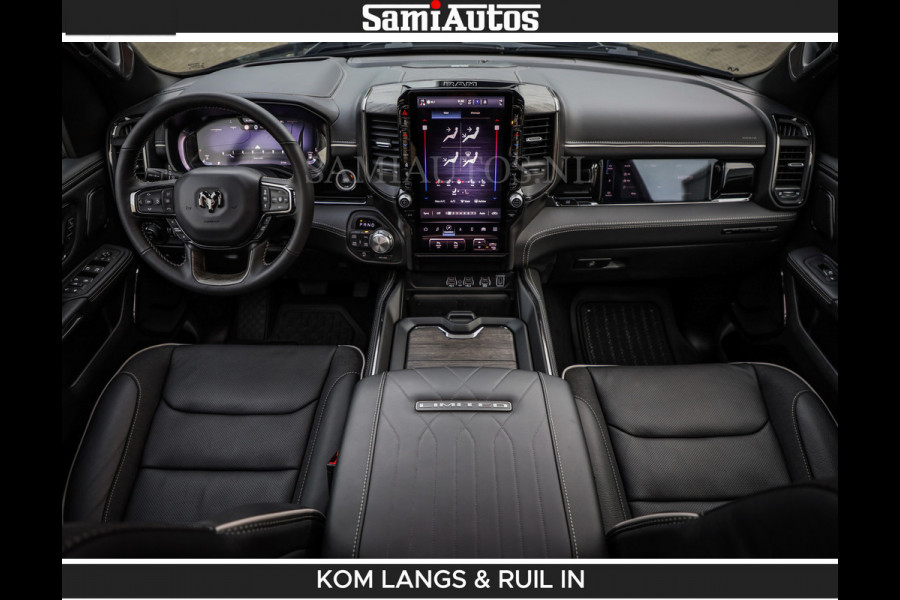 Dodge Ram LIMITED SPORT H.O 540HP 706Nm | Massage + Full Option | De Meest Luxe en Volle Pick-Up in zijn Klasse | Comfortabele Dubbele Cabine met Royale 5 Zitplaatsen | BPM vrij | Nu Leverbaar uit Voorraad | Voorraad Nr 2355 - 5149 | De specialist in Amerikaanse pick‑ups in Nederland en Europa.