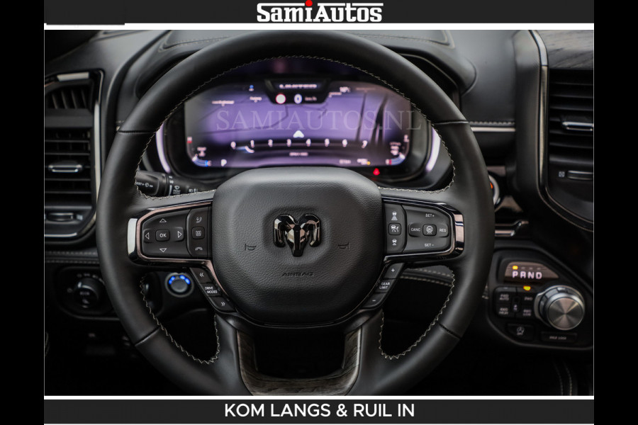 Dodge Ram LIMITED SPORT H.O 540HP 706Nm | Massage + Full Option | De Meest Luxe en Volle Pick-Up in zijn Klasse | Comfortabele Dubbele Cabine met Royale 5 Zitplaatsen | BPM vrij | Nu Leverbaar uit Voorraad | Voorraad Nr 2355 - 5149 | De specialist in Amerikaanse pick‑ups in Nederland en Europa.