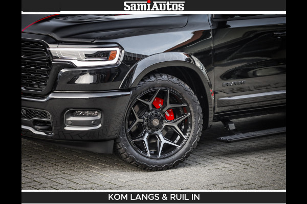 Dodge Ram LIMITED 2026 5.7 V8 HEMI | MAXIMAAL UITGERUST | NETTO PRIJS EXCL BPM / BTW | DUBBELE CABINE | 5 PERSOONS | DC | Allernieuwste Limited uitvoering – volledig uitgerust met alle opties, inclusief MWK en normale laadbak.