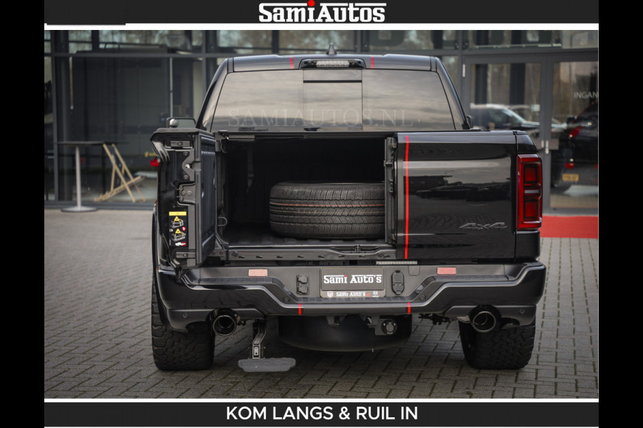 Dodge Ram LIMITED 2026 5.7 V8 HEMI | MAXIMAAL UITGERUST | NETTO PRIJS EXCL BPM / BTW | DUBBELE CABINE | 5 PERSOONS | DC | Allernieuwste Limited uitvoering – volledig uitgerust met alle opties, inclusief MWK en normale laadbak.