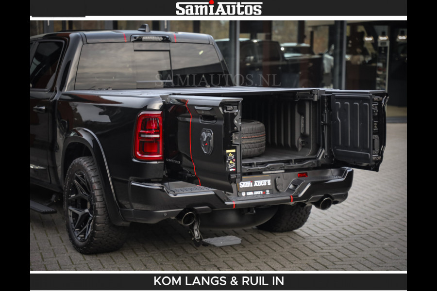 Dodge Ram LIMITED 2026 5.7 V8 HEMI | MAXIMAAL UITGERUST | NETTO PRIJS EXCL BPM / BTW | DUBBELE CABINE | 5 PERSOONS | DC | Allernieuwste Limited uitvoering – volledig uitgerust met alle opties, inclusief MWK en normale laadbak.