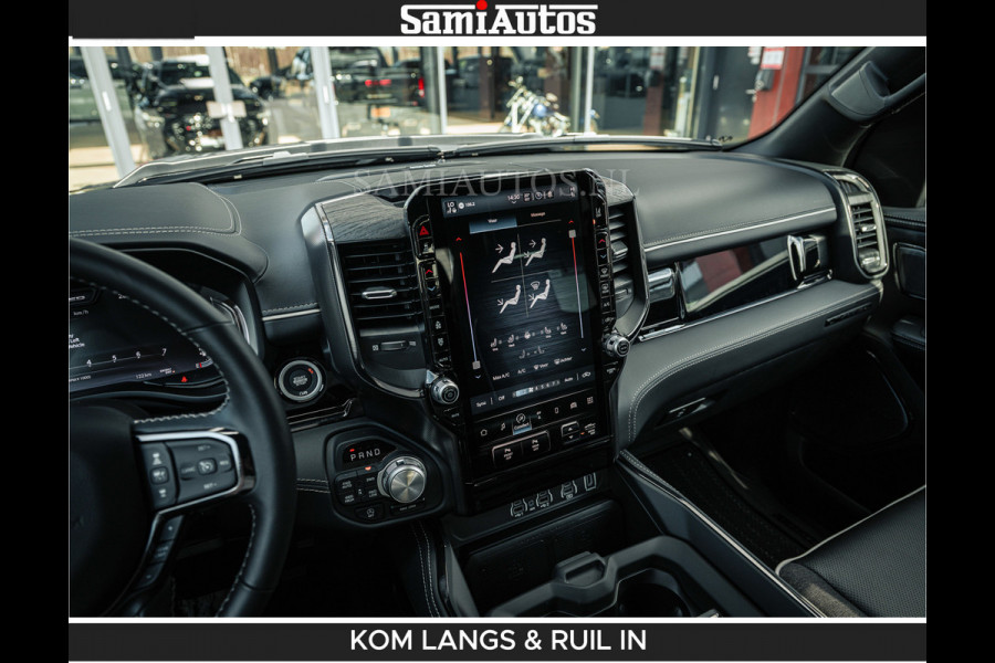 Dodge Ram LIMITED 2026 5.7 V8 HEMI | MAXIMAAL UITGERUST | NETTO PRIJS EXCL BPM / BTW | DUBBELE CABINE | 5 PERSOONS | DC | Allernieuwste Limited uitvoering – volledig uitgerust met alle opties, inclusief MWK en normale laadbak.