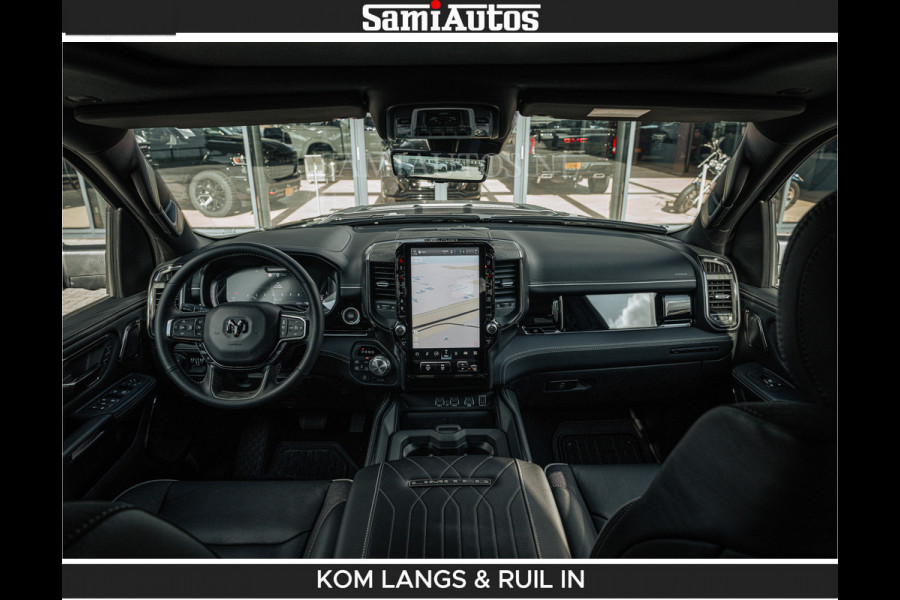 Dodge Ram LIMITED 2026 5.7 V8 HEMI | MAXIMAAL UITGERUST | NETTO PRIJS EXCL BPM / BTW | DUBBELE CABINE | 5 PERSOONS | DC | Allernieuwste Limited uitvoering – volledig uitgerust met alle opties, inclusief MWK en normale laadbak.