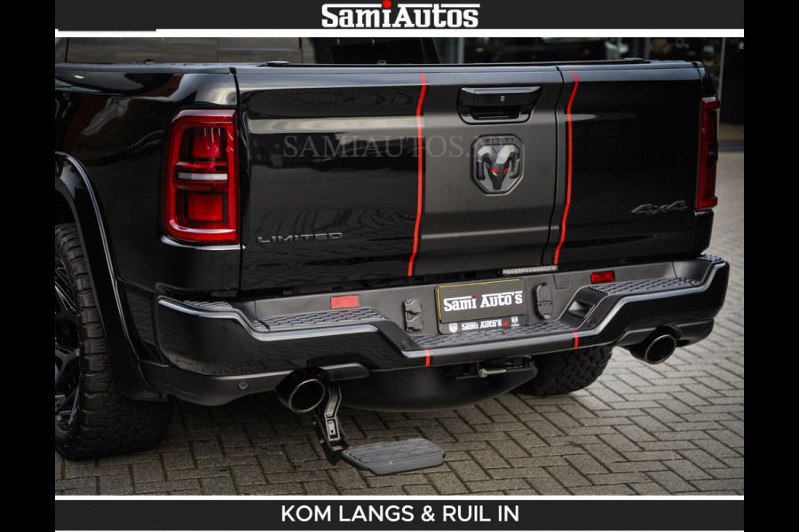 Dodge Ram LIMITED 2026 5.7 V8 HEMI | MAXIMAAL UITGERUST | NETTO PRIJS EXCL BPM / BTW | DUBBELE CABINE | 5 PERSOONS | DC | Allernieuwste Limited uitvoering – volledig uitgerust met alle opties, inclusief MWK en normale laadbak.