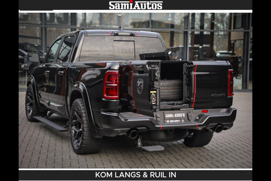 Dodge Ram LIMITED 2026 5.7 V8 HEMI | MAXIMAAL UITGERUST | NETTO PRIJS EXCL BPM / BTW | DUBBELE CABINE | 5 PERSOONS | DC | Allernieuwste Limited uitvoering – volledig uitgerust met alle opties, inclusief MWK en normale laadbak.