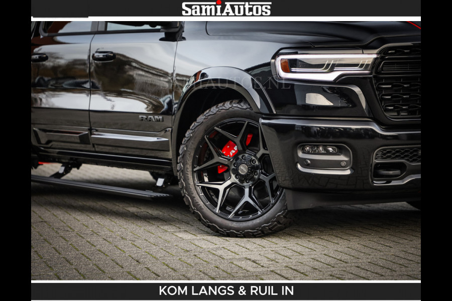 Dodge Ram LIMITED 2026 5.7 V8 HEMI | MAXIMAAL UITGERUST | NETTO PRIJS EXCL BPM / BTW | DUBBELE CABINE | 5 PERSOONS | DC | Allernieuwste Limited uitvoering – volledig uitgerust met alle opties, inclusief MWK en normale laadbak.