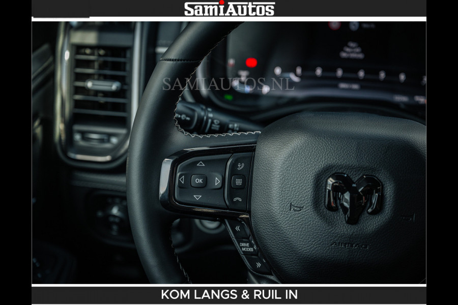 Dodge Ram LIMITED 2026 5.7 V8 HEMI | MAXIMAAL UITGERUST | NETTO PRIJS EXCL BPM / BTW | DUBBELE CABINE | 5 PERSOONS | DC | Allernieuwste Limited uitvoering – volledig uitgerust met alle opties, inclusief MWK en normale laadbak.