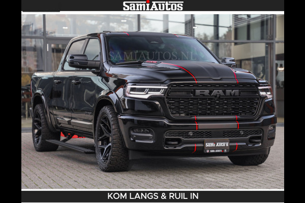 Dodge Ram LIMITED 2026 5.7 V8 HEMI | MAXIMAAL UITGERUST | NETTO PRIJS EXCL BPM / BTW | DUBBELE CABINE | 5 PERSOONS | DC | Allernieuwste Limited uitvoering – volledig uitgerust met alle opties, inclusief MWK en normale laadbak.