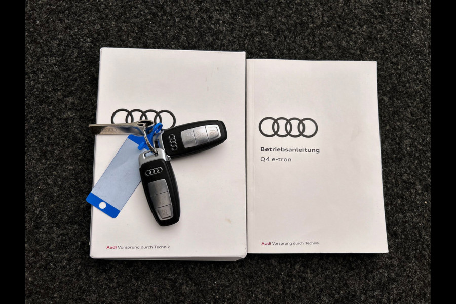Audi Q4 e-tron 40 77 kWH I S-Line / interieur | Pano/dak I Zwart/optiek I Sonos I Adapt.cruise/control I Stoel/ Stuurverw I Camera