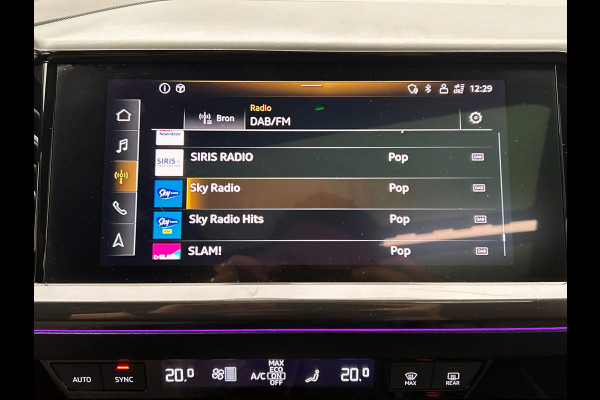 Audi Q4 e-tron 40 77 kWH I S-Line / interieur | Pano/dak I Zwart/optiek I Sonos I Adapt.cruise/control I Stoel/ Stuurverw I Camera