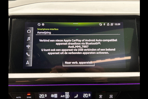 Audi Q4 e-tron 40 77 kWH I S-Line / interieur | Pano/dak I Zwart/optiek I Sonos I Adapt.cruise/control I Stoel/ Stuurverw I Camera